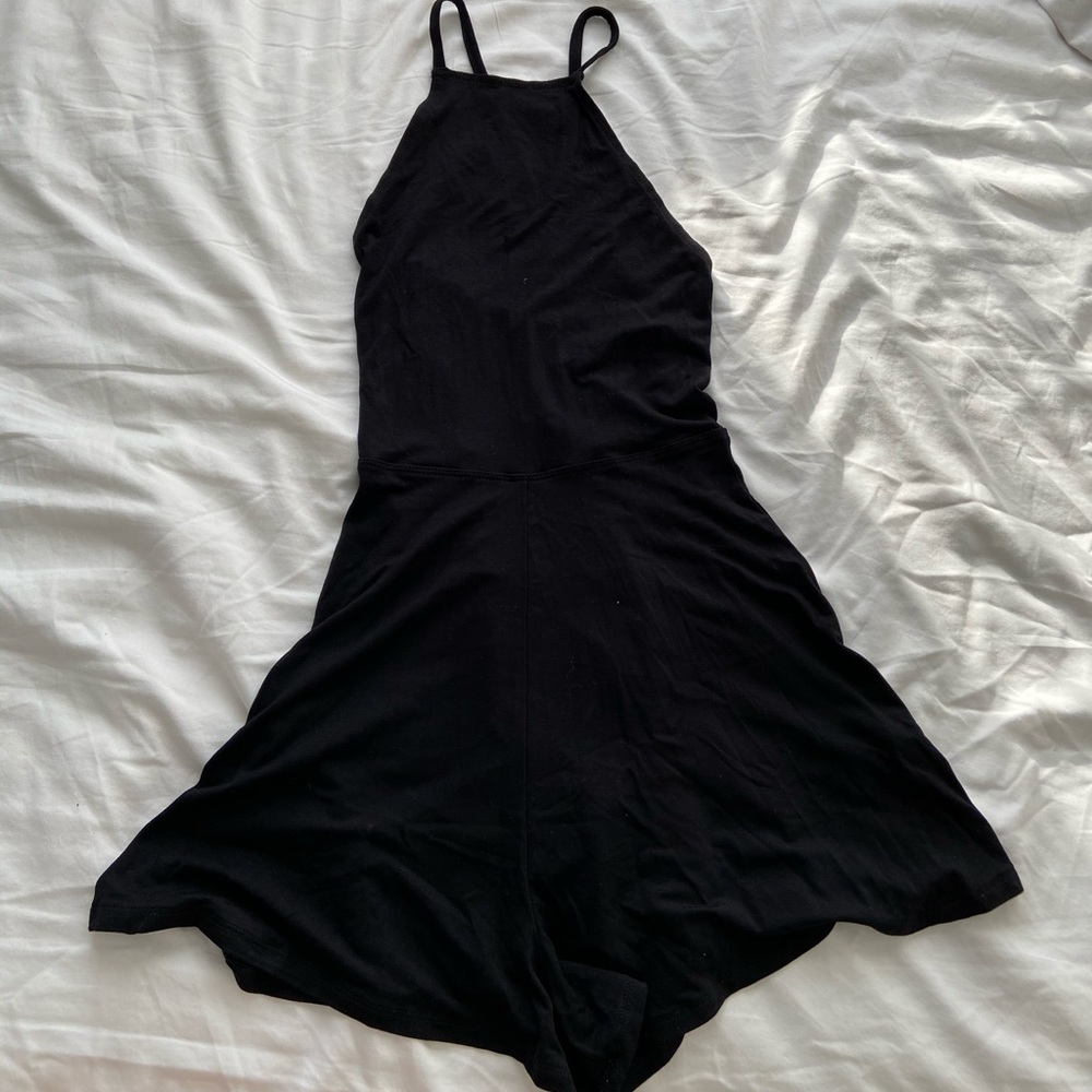 laced back romper